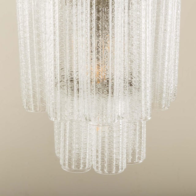 1970s Three-Tier Tronchi Chandelier attributed to Toni Zucceri for Venini, Italy, 1970s For Sale - Image 5 of 10