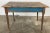 Blue Antique Reclaimed Wood Weathered Blue Painted Table For Sale - Image 8 of 13