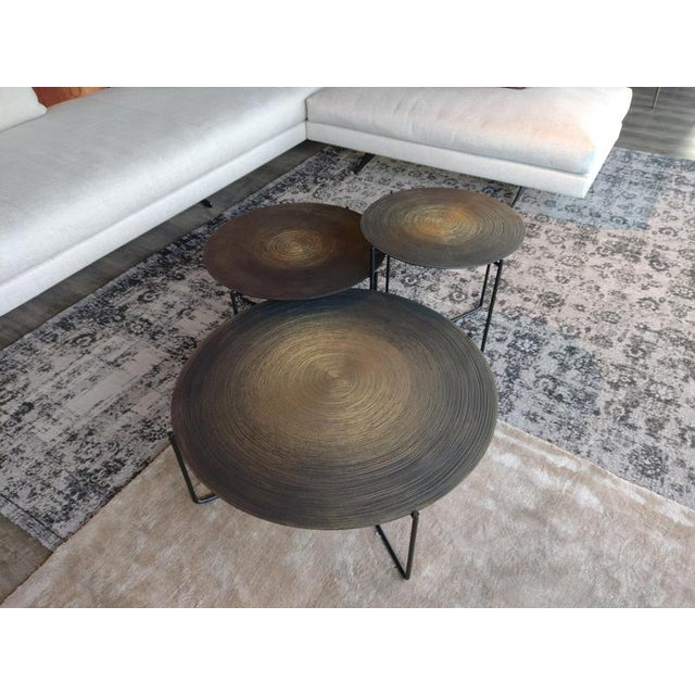 Concentric Gold Isola 600 Coffee Table by Disain1971 For Sale - Image 10 of 12