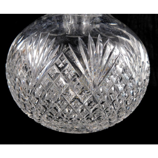 1960s Unmarked Cut Crystal Carafe For Sale - Image 4 of 5