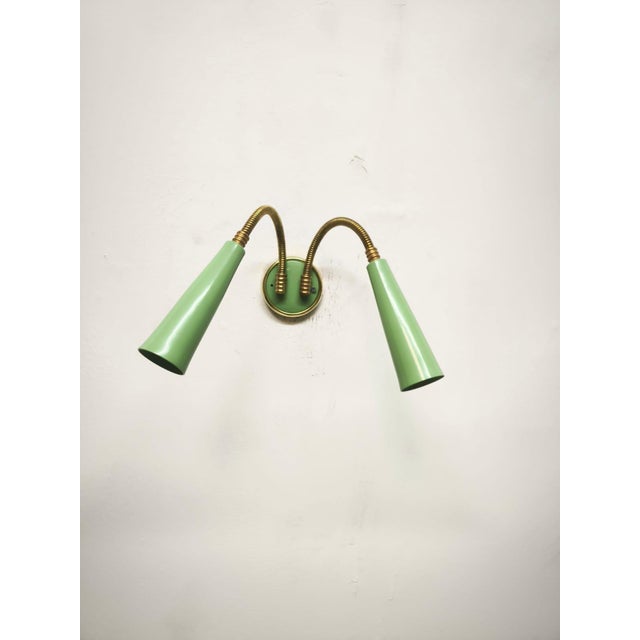 Sputnik Two-Light Wall Lamp with Adjustable Arms, 1960s For Sale - Image 9 of 9