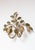 1980s Large Italian Gilt Metal Wall Sconce with Leaves and Fruit, 1980s For Sale - Image 5 of 6