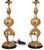 C. 1950s Very Tall Japanese Brass Table Lamps With Silk Shades - A Pair For Sale In Dallas - Image 6 of 16