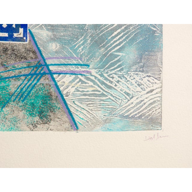 "Pyramid" Martha Holden Contemporary Monoprint on Paper For Sale - Image 4 of 6