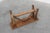 Brown French Rustic Oak Trestle Bench, 1890s For Sale - Image 8 of 13