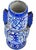 Early 19th Century Handmade Ceramic Vase W/ Blue Graphics & Expressionism For Sale In New York - Image 6 of 10