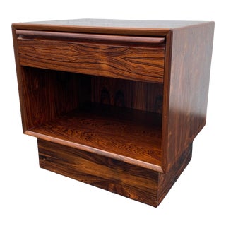 Scandinavian Modern Westnofa Rosewood Nightstand For Sale