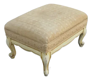French Shabby Chic Painted Stool Ottoman 5832