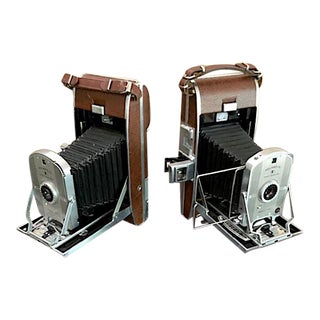 Vintage Polaroid First Generation Camera, Bookends. - A Pair For Sale