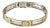 Late 20th Century 24934 - Screw Motif & Bar 14k Two Tone Gold Link Bracelet For Sale