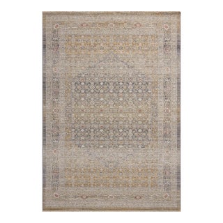 Chris Loves Julia x Loloi Ida Stone / Gold 2'-3" x 3'-10" Accent Rug For Sale
