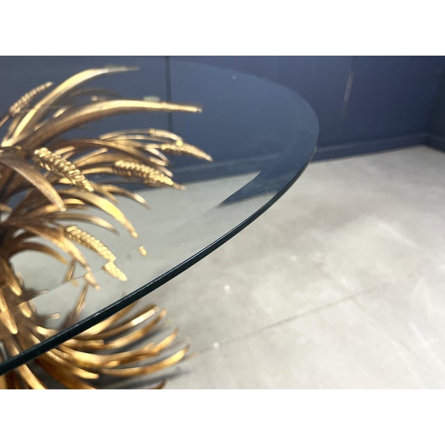 Gilt Metal and Glass Dining Table from Coco Chanel, 1960s For Sale - Image 6 of 10