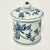 Blue Danube 1950s Vintage Japanese Chinoiserie Meissen Blue Danube Lidded Jam Preserve Jar. For Sale - Image 4 of 10