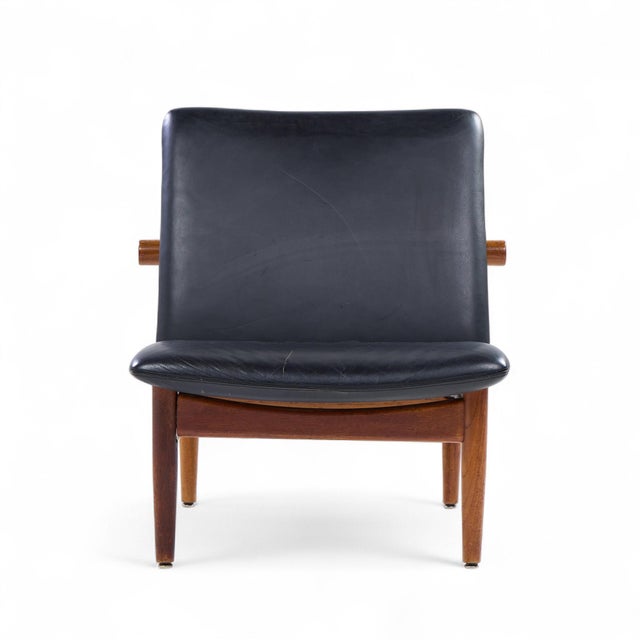 Mid 20th Century Finn Juhl for France and Sons Fd137 Mid Century Danish Teak Japan Lounge Chairs - Pair For Sale - Image 5 of 13