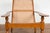 Antique Lounge Chair with Curved Seat & Extended Back For Sale - Image 11 of 12