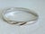 Vintage Italian 925 Sterling Silver Bypass Hinged Bangle Bracelet Italy Modern Sculptural Design For Sale In New York - Image 6 of 14