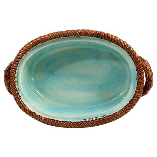 19th Century Antique English Majolica Game Dish For Sale - Image 5 of 6