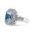Finish off your dressy ensembles with this gorgeous .925 sterling silver cocktail ring. The enduring sophistication of the...