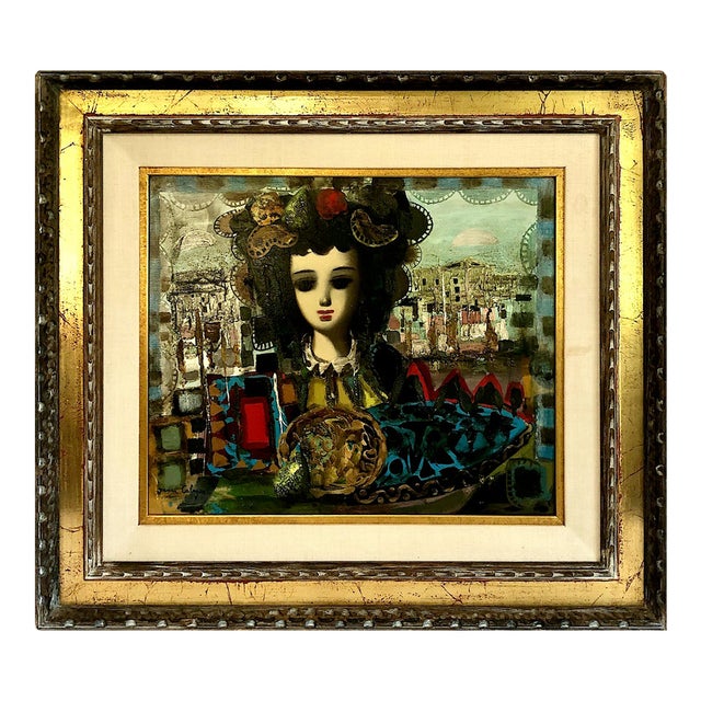 Portrait of a Downcast Young Woman, by Jean Calogero For Sale