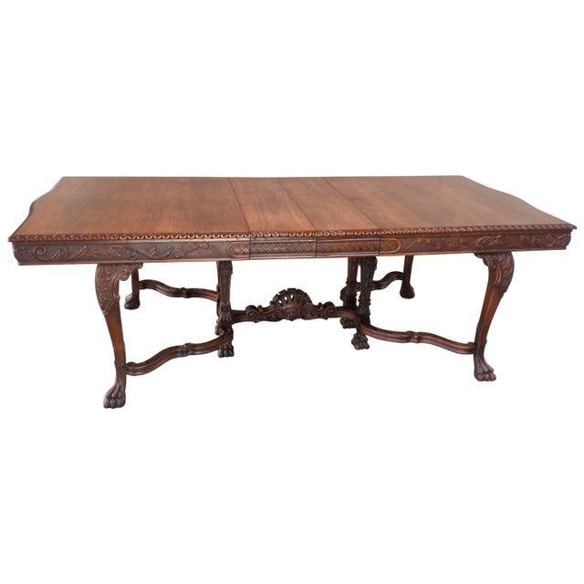 Early 20th Century Walnut Hairy Paw Dining Table For Sale - Image 11 of 11