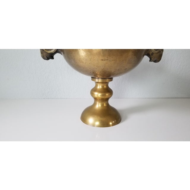 Large Vintage Champagne Bucket With Rams’ Heads Handles Chairish