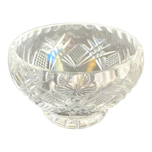 Vintage Crystal Cathedral Bowl Tipperary Decorative Cut Crystal Nut Dish