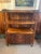 Wood Antique Mahogany English Etegere Dumb Waiter Three Tiered Trolly With Drawers For Sale - Image 7 of 9