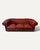 Animal Skin Chesterfield 3-Seater Sofa in Oxblood Leather, 1980s For Sale - Image 7 of 7