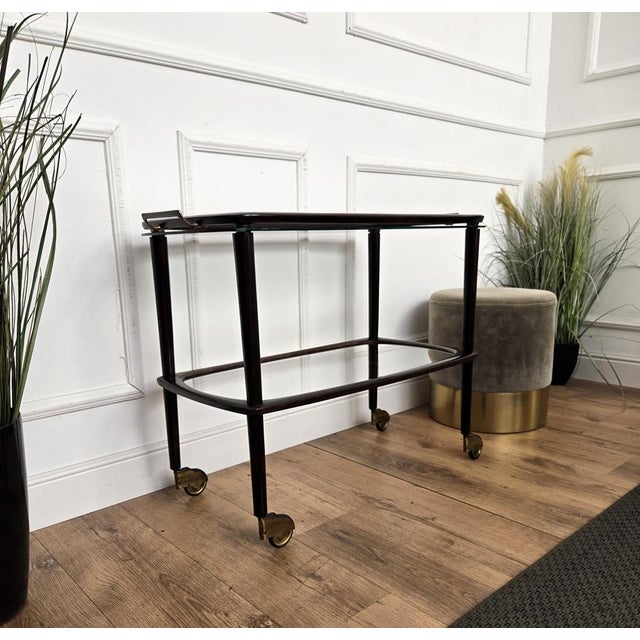 Metal Vintage Art Deco Italian Dry Bar Cabinet by Paolo Buffa, 1950s For Sale - Image 7 of 10