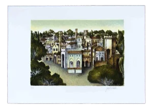 Franco Fortunato, Untitled, Lithograph, 1990, Framed