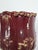Planter in Glazed Burgundy and Gold Ceramic For Sale - Image 10 of 12