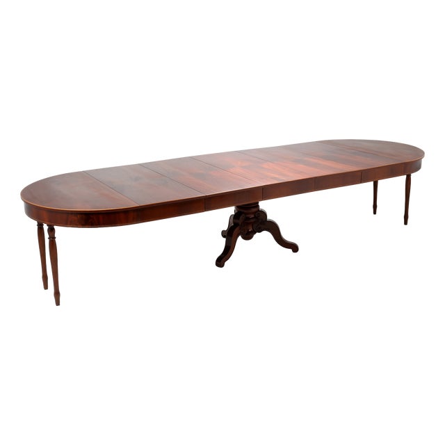 Antique German Biedermeier Extending Dining Table, 1830 For Sale