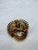 Mid‑Century Jomaz Gold‑Tone Architectural Medallion Brooch With Crystal Crescent For Sale In Salt Lake City - Image 6 of 6