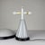 Original vintage murano table lamp mushroom by zonca made in italy in the 1980s. the lamp has the original manufacturer's...