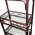 Vintage Rattan Bamboo Etagere With Glass Shelves, Coastal Palm Beach Regency, 74" For Sale - Image 10 of 13
