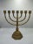 Brass Seven-Branched Candleholder Menorah, 1950s For Sale - Image 9 of 9