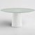 SOBE Camilla 59-Inch Modern Round Dining Table. Features a conical base finished in a gorgeous white lacquer with a sleek,...