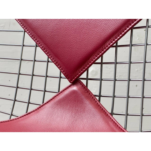 Bikini Model Chairs by Vitra with Red Leather, 1980s For Sale - Image 15 of 16