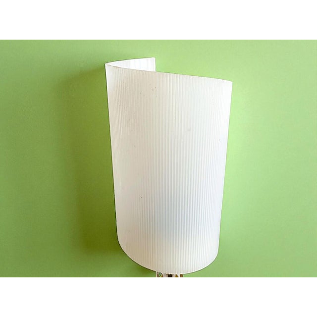 Mid-Century Modern White Acrylic Wall Sconce Lights, 1960s, Set of 2 For Sale - Image 9 of 13