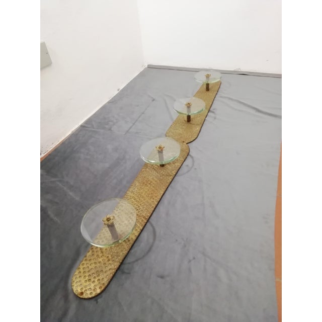 Brass and Glass Coat Rack by Carlo Scarpa for Fontana Arte, Italy, 1950s For Sale - Image 6 of 16