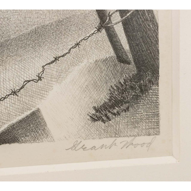 Grant Wood "February" Lithograph, 1941 For Sale - Image 4 of 5