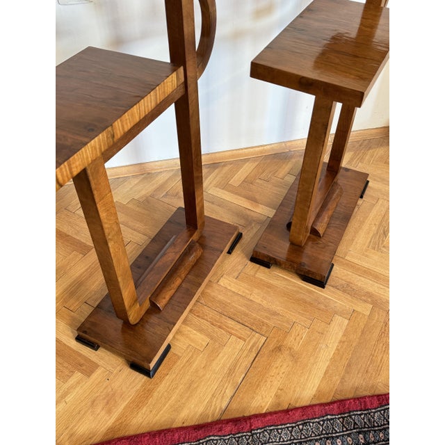 Vintage Art Deco Plant Stands, 1930s, Set of 2 For Sale - Image 11 of 14