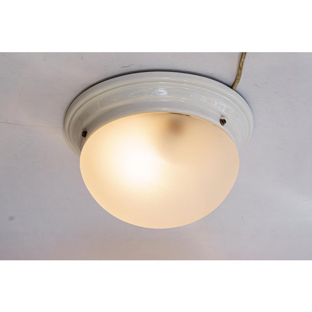 Bauhaus porcelain ceiling lamp germany around 1920s Original condition Up to 250V (Europe/UK Standard).The wiring of this...