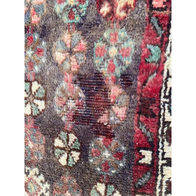 Vintage Rustic Wool Hamadan Rug, 1950s For Sale - Image 10 of 15