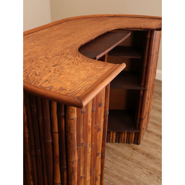 Vintage Bamboo Tiki Bar Chairish