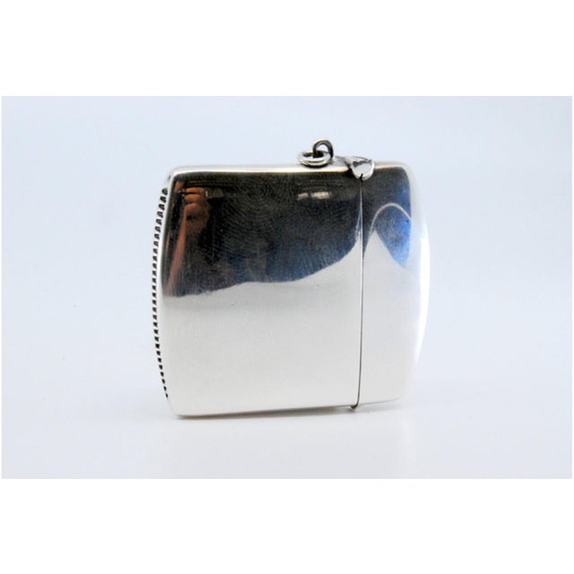 Square Silver Matchbox with Sandpaper Base For Sale - Image 4 of 11