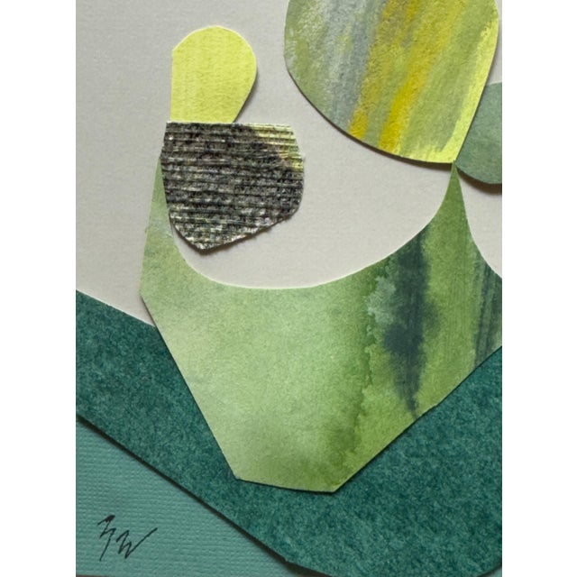 "Petal 1" Original Mixed-Media Collage on Paper by Zac Woodiel For Sale - Image 9 of 10