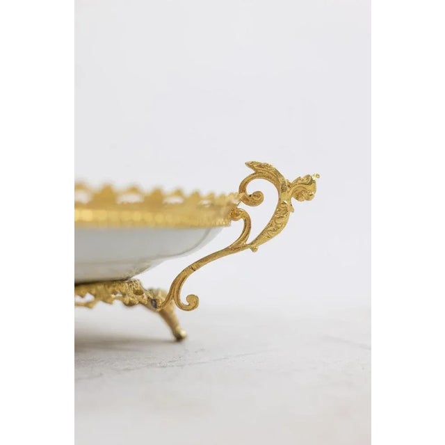 Canton Porcelain and Bronze Plate, 1880s For Sale - Image 3 of 8