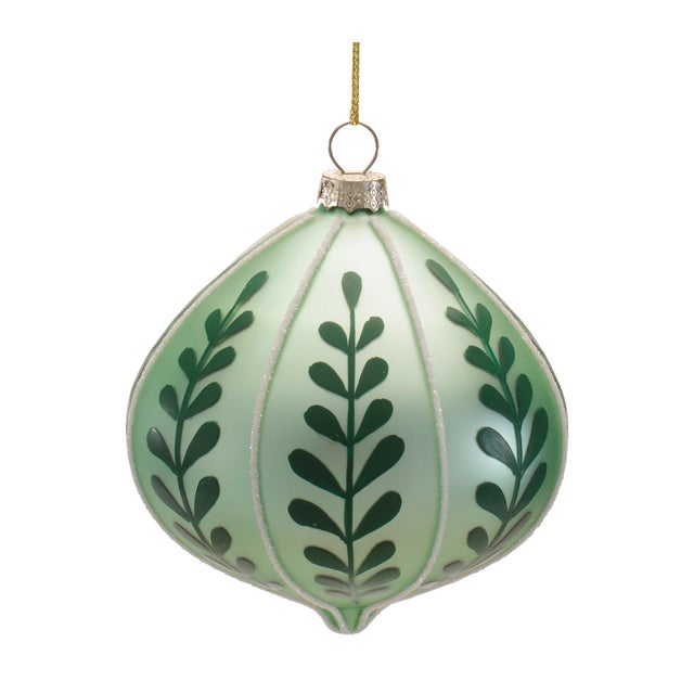 2020s Assorted Glass Ornament Set of 6 For Sale - Image 5 of 6