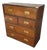 English Mahogany Campaign Chest With Secretaire Desk For Sale